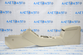 Central console with armrest and cup holder for VW Tiguan 09-17, beige leather