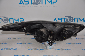 Left front headlight Hyundai Elantra 11-13 bare dorest halogen, cobweb on the glass