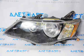 Mitsubishi Outlander 2007-2009 left front headlight, broken, ready for polishing