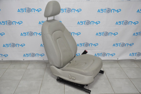 Passenger seat for Audi A4 B8 09-12 without airbag, electric, gray leather