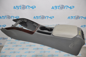 Central console with armrest and cup holders for the Audi A4 B8 08-12 pre-restyling