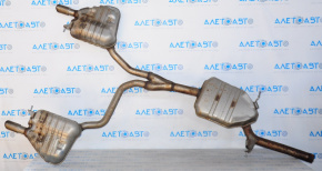 Rear muffler with barrels for Audi Q5 8R 09-12 2.0T