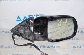 Right side mirror assembly for Audi Q5 8R 09-17, 15 pins, auto-dimming, turn signal, black