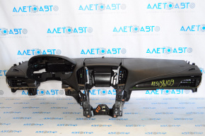 Torpedo front panel without AIRBAG Cadillac ATS 13-19 without side trims, broken instrument panel trim mounts