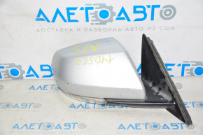 Side mirror right assembly Cadillac ATS 13-11 pins, turn signal, silver