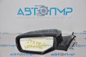 Left side mirror assembly for Cadillac CTS 14-15, 13 pins, auto-dimming, turn signal, heated, graphite