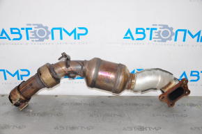 Right catalytic converter for Chevrolet Camaro 16-17 3.6, lower, rusty