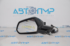 Left side mirror assembly Chevrolet Camaro 16-23, 3 pins, black