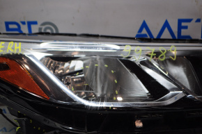 Chevrolet Cruze 16" front right headlight, halogen, no lens, broken housing and fastening, scratches on the glass