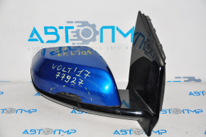 Right side mirror assembly for Chevrolet Volt 16-6-pin, BSM, broken cover, blue