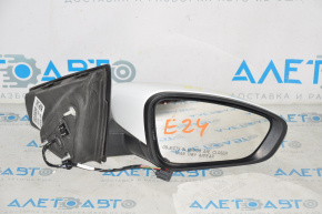 Side mirror right assembly Chrysler 200 15-17 3 pins, white