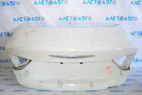 Trunk lid Chrysler 200 15-17 white PW7 dent, bumps