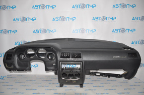 Front dashboard without airbag for a 2014 Dodge Challenger.
