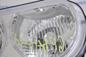 Headlight front left bare Dodge Challenger 09-14 halogen, spider web
