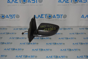 Left side mirror assembly Dodge Dart 13-15 3 pins, gray