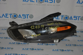 Headlight front left Dodge Dart 13-15 halogen black