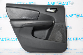 Door trim panel, rear left, Dodge Journey 11-19, black leather