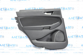 Door trim panel, rear left, Ford Edge 15-18, black, leather