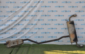 Rear muffler with barrel for Ford Edge 15-21 2.0T FWD without catalytic converter