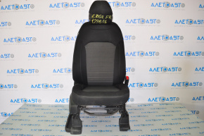 Passenger seat Ford Edge 15-17 without airbag, cloth black