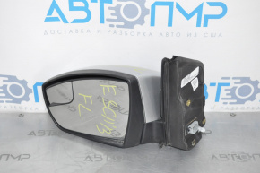 Left side mirror complete Ford Escape MK3 13- without turn signal, gray, 3 pin