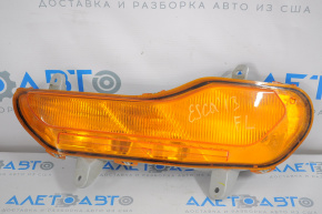 Left turn signal for Ford Escape MK3 13-16 pre-rest yellow without fog lights
