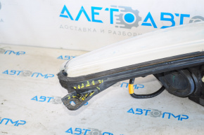 Headlight front left bare Ford Escape MK3 13-16 dorest halogen, broken housing, scratch on glass