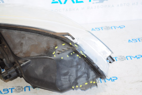 Headlight front left bare Ford Escape MK3 13-16 dorest halogen, broken housing, scratch on glass