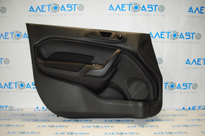 Door trim card front left Ford Fiesta 11-19 black cloth