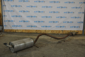Muffler rear part with barrel Ford Fiesta 11-16 1.6 4d