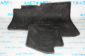 Set of floor mats for Ford Fiesta 11-19 rubber, 3 pcs.