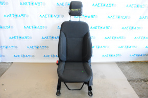 Driver's seat Ford Fiesta 11-19 without airbag, mechanic, cloth black, without one adjustment handle