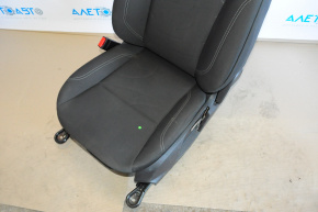 Driver's seat Ford Fiesta 11-19 without airbag, mechanic, cloth black, without one adjustment handle