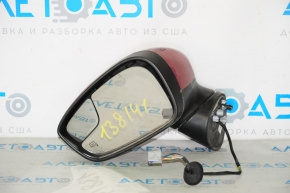 Left side mirror complete Ford Fiesta 11-19 6 pins turn signal, heated, red