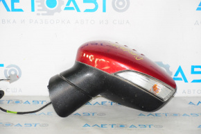 Left side mirror complete Ford Fiesta 11-19 6 pins turn signal, heated, red