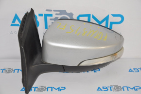 Left side mirror assembly for Ford Focus mk3 11-14 pre-restored USA, 5 pins, turn signal, gray