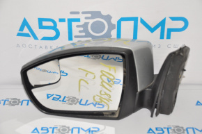 Left side mirror assembly for Ford Focus mk3 15-18, 5-pin rest, turn signal, gray