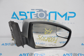 Right side mirror assembly for Ford Focus mk3 15-18, 7-pin, turn signal, silver