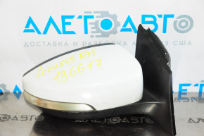 Side mirror right complete Ford Focus mk3 15-18 rest 7 pins, turn signal white