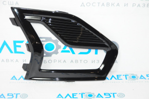 Front bumper grille right Ford Fusion mk5 19-20 under LED fog lights, gloss