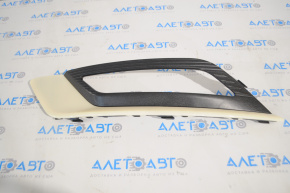 Front bumper grille left Ford Fusion mk5 17-18 under fog lights halogen matt