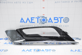 Front bumper grille left Ford Fusion mk5 17-18 under fog lights LED chrome