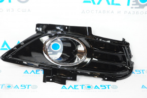 Front bumper grille right Ford Fusion mk5 13-16 under fog lights gloss