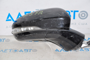 Right side mirror complete Ford Fusion mk5 13-7 pins, turn signal, heated, black, with cover