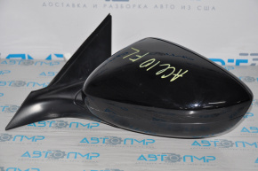 Left side mirror assembly for Honda Accord 18-22, 3-pin, black