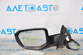 Left side mirror assembly Honda Civic X FC 16-17 3 pins, with blind spot, white
