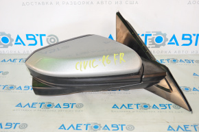 Side mirror right complete Honda Civic X FC 16-16 11 pins, heated, camera, gray, with cover