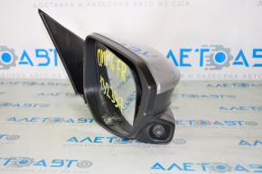 Side mirror right complete Honda Civic X FC 16-16 11 pins, heated, camera, gray, with cover