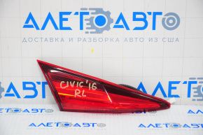 Left inner trunk lid light for Honda Civic X FC 16-21 4D