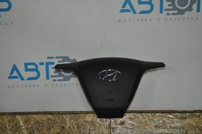 Airbag in the steering wheel, driver's side, Hyundai Santa FE Sport 13-18, black